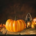 thumbnail image 2 of Adorno de calabaza de resina de simulación, centro de mesa para Halloween y Acción de Gracias 172 cm x 135 cm, 2 of 8
