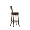 thumbnail image 4 of Bowery Hill 30" Contemporary Wood Swivel Bar Stool in Brandy Brown, 4 of 10