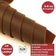 thumbnail image 3 of ELW Tooling Leather 5/6 OZ 2-2.4mm Thickness  Rust Color  Pre-Cut 8"x8" Finished Full Grain Leather Cowhide Handmade Perfect for Crafting, Sewing, Molding, Workshop, 3 of 7
