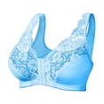 thumbnail image 7 of Daolelai Front-Hook Sports Bra Large Size No-Rim Underwear Cross-Border American Style Front-Hook Vest Lace Bra, 7 of 7