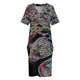 thumbnail image 3 of Vestido holgado de estilo de fiesta para mujer ropa de noche de lujo con bolsillo color negro arcoíris ropa de verano, 3 of 6