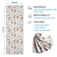 thumbnail image 2 of 74x26 Inch Yoga Towel, Sweat Absorbent Non-Slip Mat for Hot Yoga, Pilates & Fitness,Deer Forest Mushroom White Pattern, 2 of 5