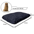 thumbnail image 2 of Blue Sky Pet Bed, Repeating Stars Constellation Galaxy Theme Science Outer Space Print, Resistant Pad for Dogs and Cats Cushion with Removable Cover, 24" x 39", Dark Night Blue White, by Ambesonne, 2 of 4
