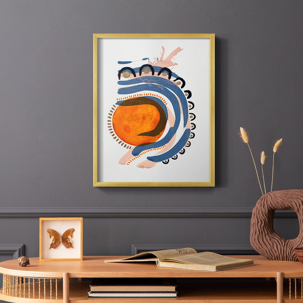 Weekend Car Rides Framed Print in Gold Solid Wood 16 x 20 Framed Print
