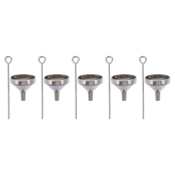 Raindrops Stainless Steel Filling Funnels for Essential Oil Bottles DIY Lipbalms Silver