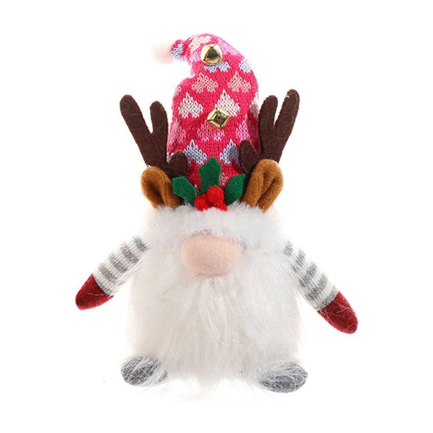 Gnomos colgantes para decoración navideña con luz LED, adorables muñecos sin rostro, gnomos de peluche, muñecos de Papá Noel, muñecos navideños luminosos para decoración de árboles de Navidad,