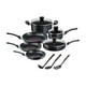 thumbnail image 1 of Batería de cocina T-fal Character 12pz Negra, 1 of 4