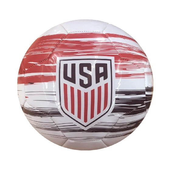 Icon Sports U.S. Soccer Official Licensed Soccer Ball - Storm [White Red] Size 5