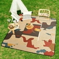 thumbnail image 6 of Colorful Floral Bohemia Outdoor Picnic Blanket, Foldable Waterproof Beach Mat, Portable Beach Blanket for Beach Camping, Hiking, Family Concerts, 6 of 7