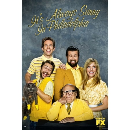 Its Always Sunny In Philadelphia Poster Metal Sign 8inx 12in Metal Print 8x12 #573782 Square Adults Poster Time