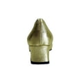 thumbnail image 4 of FLORAL Taya Women's Wide Width Slip-On Dress Pumps with Bow GOLD 5.5, 4 of 6