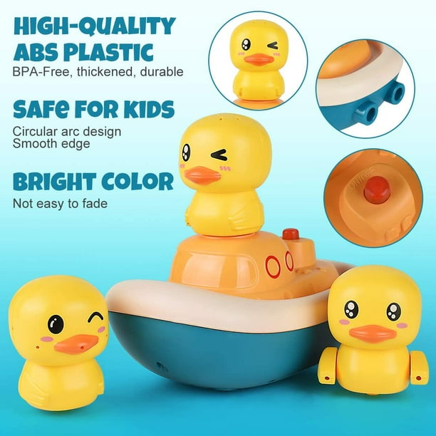 Jouets de bain pour bébé Jouets pour baignoire Jouets pour bébé Canard  jaune Gicleurs Baignoire Jouets Baignoire Douche Piscine Cadeaux pour  garçons Filles Enfants