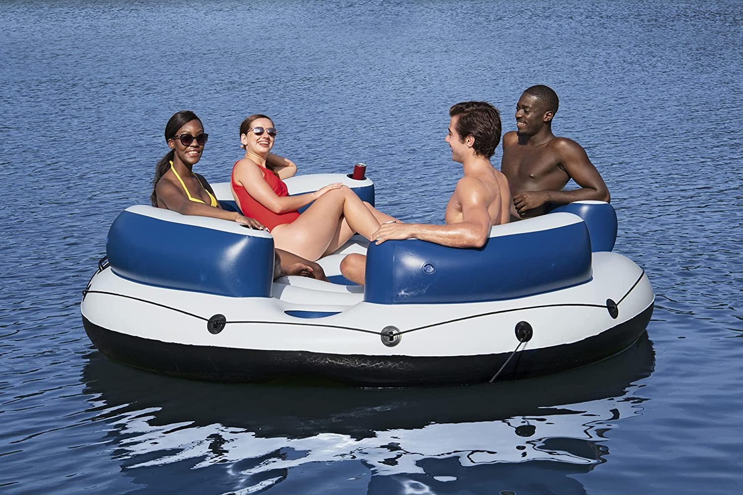 Hydro-Force Lazy DayZ 4-Person Inflatable Party Island Raft