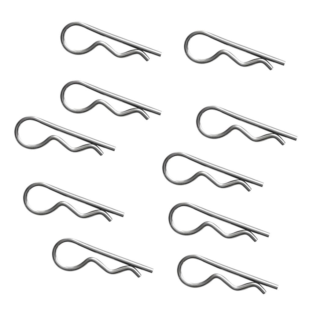 10 x R Clip Clevis Pin Shaft 1.2mm Stainless Steel Heavy Duty Retaining Clip 