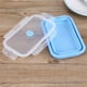 thumbnail image 5 of Contenedor de alimentos, lonchera plegable portátil de silicona de 800 ml, lonchera plegable diseñada meticulosamente, 5 of 10