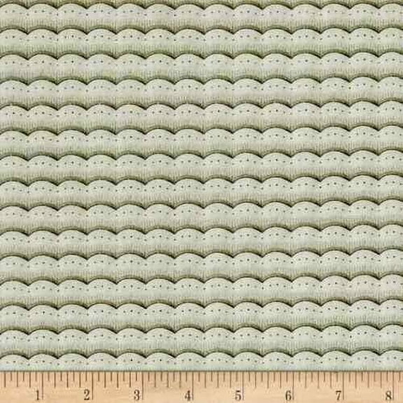 Quilting Treasures She Sews Sea Shells Mermaid Tail Lite Gray Grey 100% Cotton Fabric sold by the yard