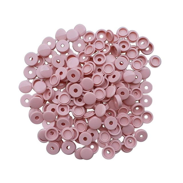 Tapa de Tornillo con Bisagras Eigraketly 100 Piezas Color Rosa