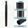 thumbnail image 6 of Unique Bargains 30.4x350mm Universal Bike Seat Post Aluminum Alloy Bicycle Saddle Pole Road Bike Seat Tube Mount Black, 6 of 6