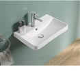 thumbnail image 4 of American Imaginations 19.88-in. W 1 Hole Ceramic Top Set In White Color - Overflow Drain Incl. AI-30721, 4 of 8