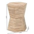 thumbnail image 7 of bali & pari Idana Bohemian Woven Grasscloth Hourglass End Table, 7 of 7