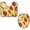 Multicolor 2, variant on PhooArto Toilet Lid Cover and U-Shaped Toilet Floor Mat Set of 2 Pieces, Cartoon Watermelon Pattern Toilet Mat Set, Machine Washable Seat Covers Non-Slip Absorbent Rugs