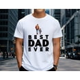thumbnail image 6 of Best Dad Ever T-Shirt – Father and Child Walking Graphic Tee with Footprints, Heartfelt Father's Day Gift for Dad, Grandpa, or Stepdad, 6 of 7