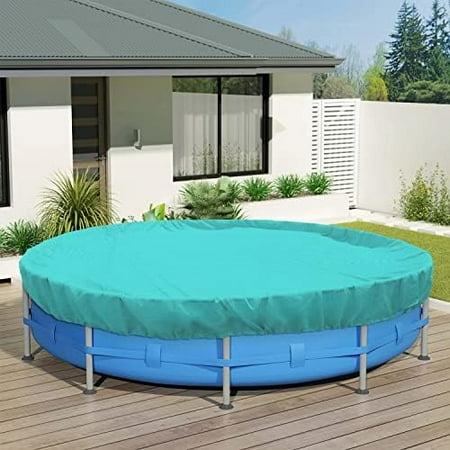 6 Ft Round Pool Cover For Above Ground Pools  Swimming Pool Cover Protector Winter Safety Cover (Turquoise)