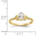 thumbnail image 2 of 10K Yellow Gold White Topaz Diamond Ring, 2 of 2