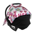 thumbnail image 7 of Car Seat Cover Baby - Pink watercolor flowers Breathable Infant Car Seat Cover for Baby Carseat, Lightweight Comfort Baby Essentials Must Haves Newborn Stuff for Girl Boy, 7 of 7