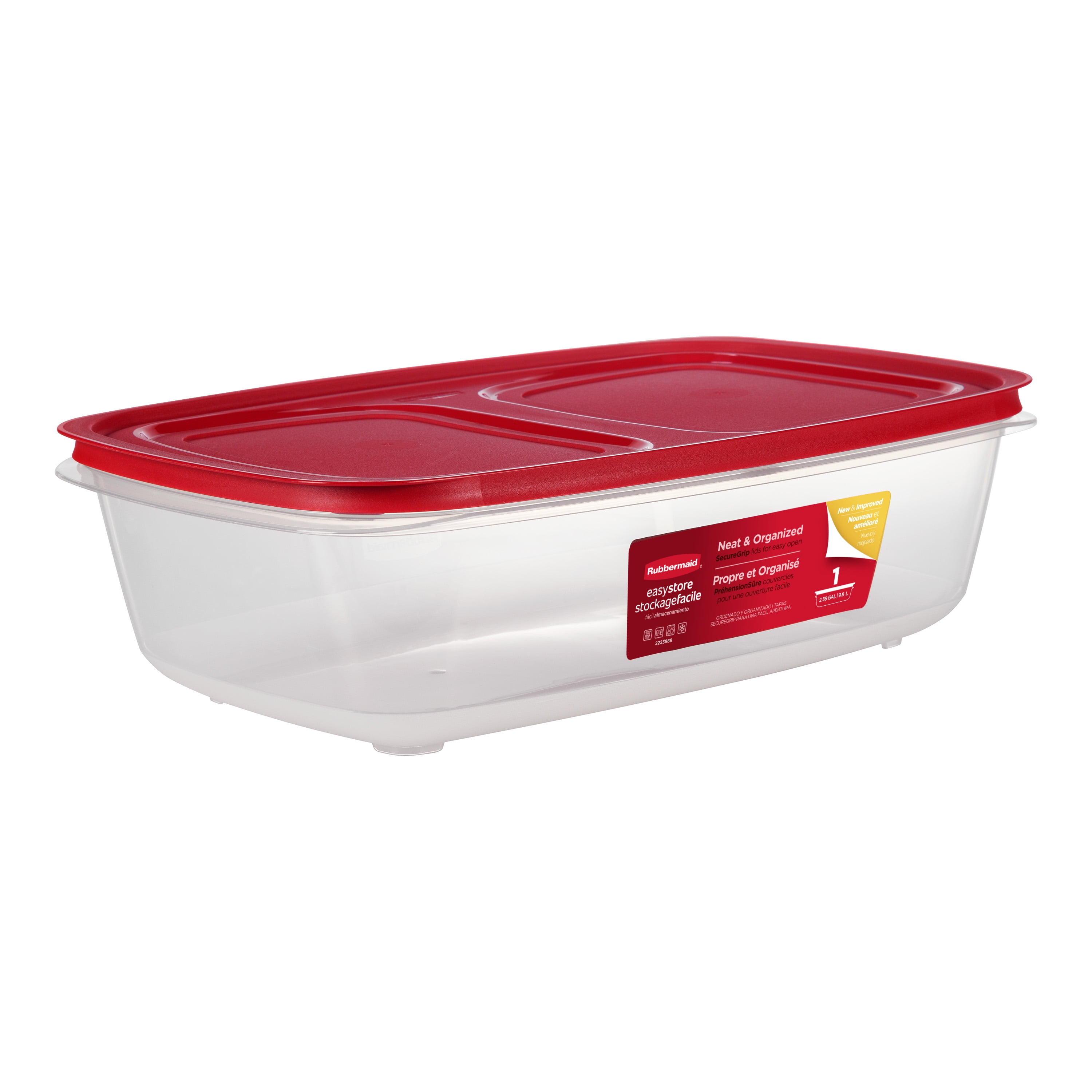 Rubbermaid 41.5-Cup EasyStore Rectangle Food Storage Container with Lid