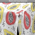 thumbnail image 4 of Tropical Dog Crate Cover, Exotic Papaya Fruit Pattern in Bicolour Design, Easy to Use Pet Kennel Cover Small Dogs Puppies Kittens, 7 Sizes, Pink Yellow, by Ambesonne, 4 of 6