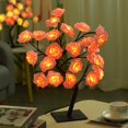 thumbnail image 2 of Rose Flower Tree Lamp USB Powered Rose Table Lamp Colorful Rose Flower Lamp Decorative Flower Tree Lights DIY Reusable Table Night Lamp for Home Bedroom Wedding Decoration, 2 of 9