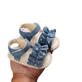 thumbnail image 4 of Sunloudy Baby Girls Summer Soft Sole Non-Slip Flats with Ruffle, 4 of 5