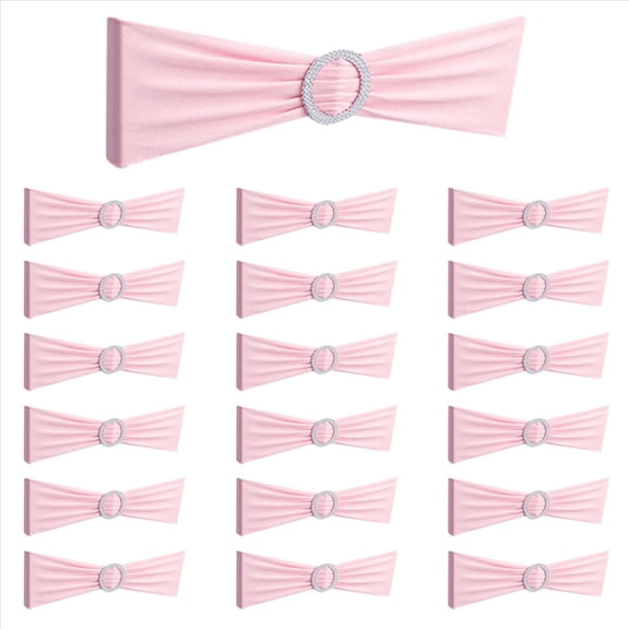 100PCS Elastic Chair Knot Wedding Decoration Buckle Sashes Back Cover Hotel Home Seat Elegant Modern Ribbon Decors,D