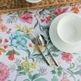 thumbnail image 4 of Benson Mills Spillproof Spring/Summer Durable Heavyweight Fabric Indoor Outdoor Tablecloth, Washable Table Cloth for Rectangle Tables, Picnic/Patio Table Covers (60" x 104" Rectangular, Jillian), 4 of 6