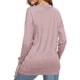 thumbnail image 3 of Gibobby Sudadera con forro polar Mujer 1 Uds. Sudadera holgada informal de manga larga con cuello redondo de Color sólido para mujer Otoño Invierno 1 Uds. Sudadera sin capucha(Rosa, M), 3 of 5