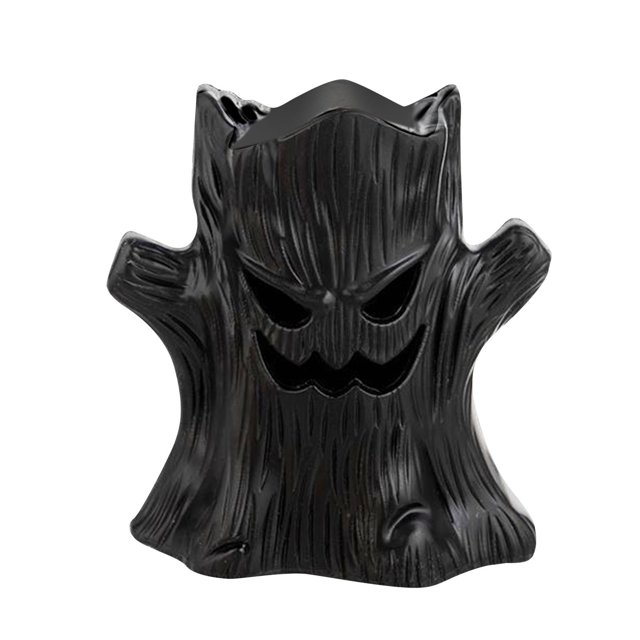 Luz nocturna de de Halloween, adorno iluminado de tocón de , regalo festivo coleccionable, escultura decorativa multifuncional, iluminación