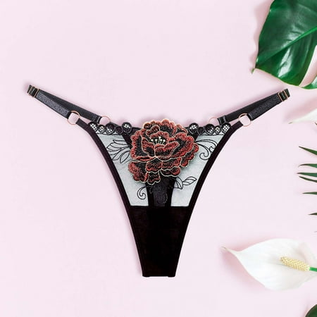 

Women s Comfortable Rose Playful Hollowed Out Sexy Underwear