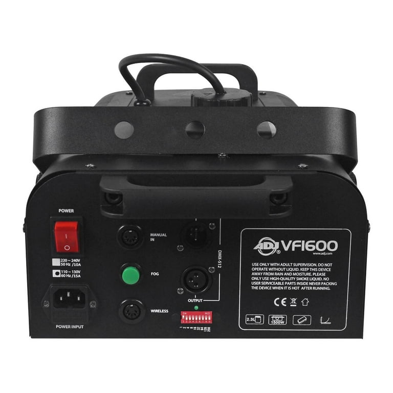 American DJ VF1600 1500w DMX Fog Machine W/ Wired & Wireless