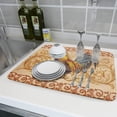 thumbnail image 6 of Farm Rooster Dish Drying Mat For Kitchen Counter 18x24 Inch Microfiber Absorbent Rooster Drying Pad French Country Drying Mat Dishes Pad Dish Drainer Rack Mats For Coffee Bar Mats, 6 of 6