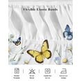 thumbnail image 5 of Butterfly Spring Floral Wrap Around Bed Skirts for California King Bed 18" Drop,Bed Skirt with Adjustable Elastic Belt Dust Ruffle Bed Valance Daisy Flowers Botanical Country Bed Frame Cover, 5 of 7