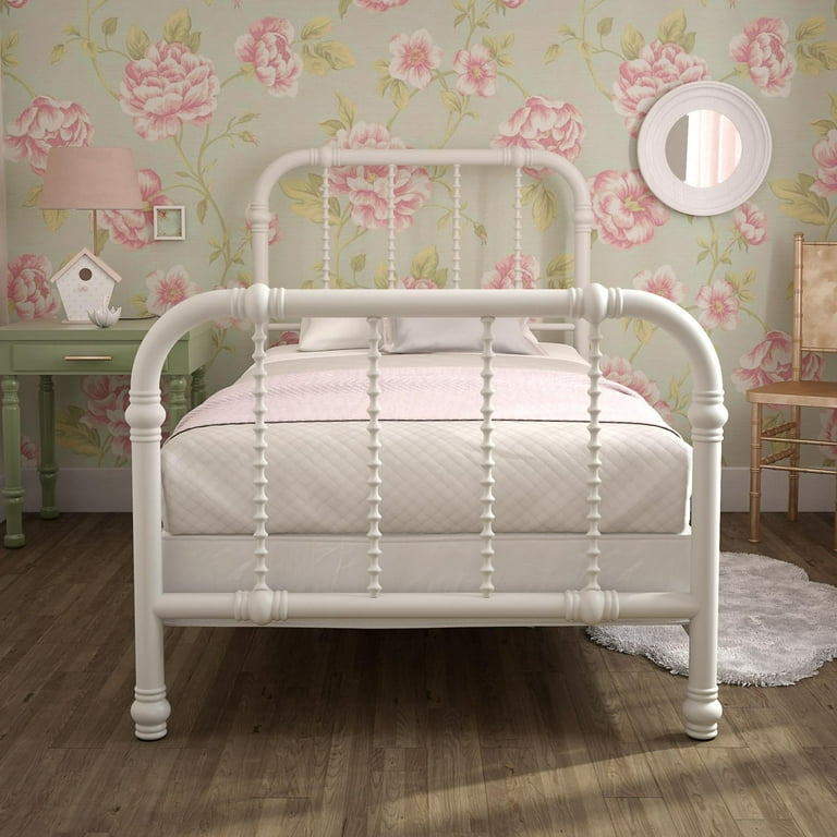 Dhp jenny lind metal twin bed frame in white discount