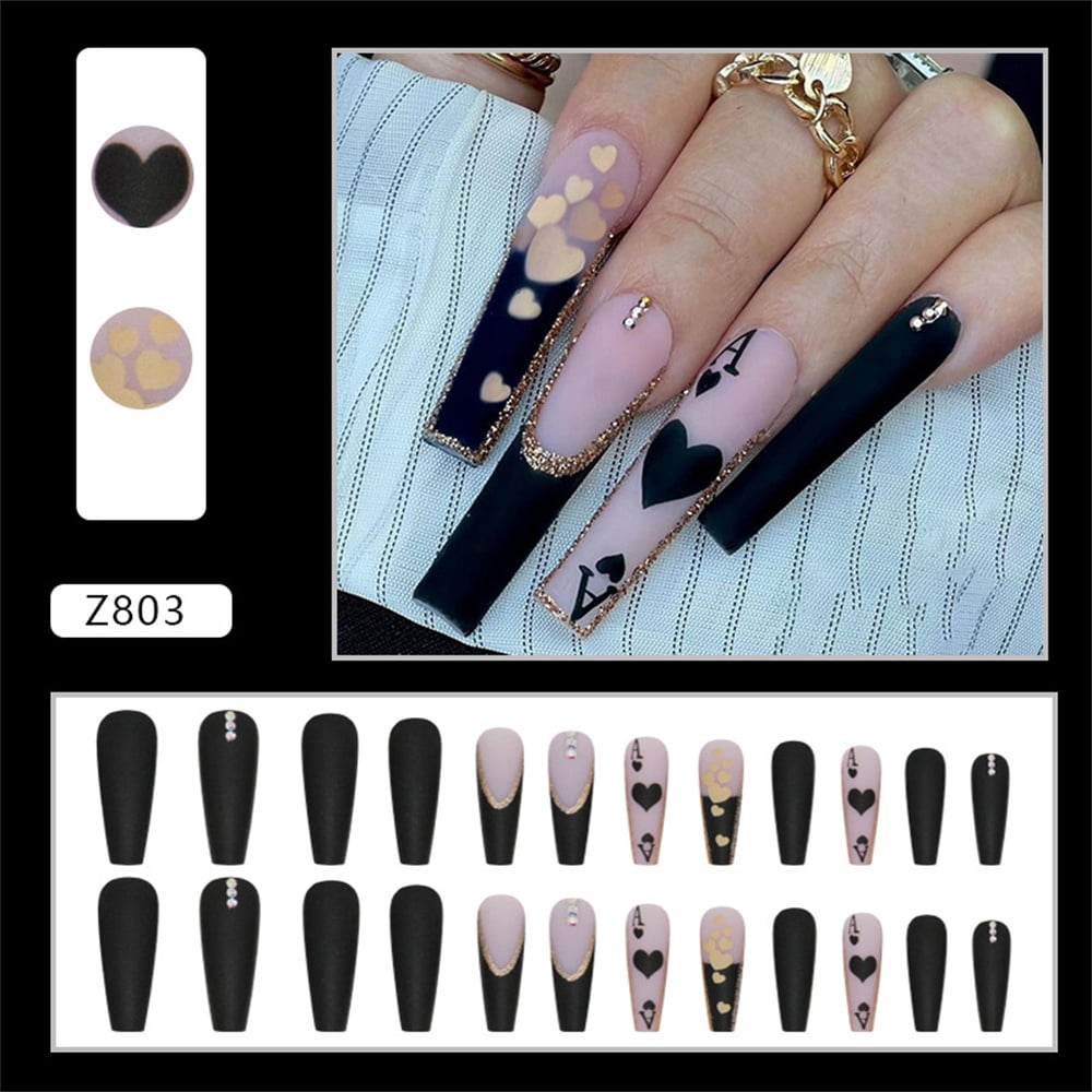 Coffin Press-On Nails FN037 – Wig Is Fashion