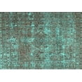 thumbnail image 1 of Ahgly Company Machine Washable Indoor Rectangle Persian Turquoise Blue Bohemian Area Rugs, 2' x 5', 1 of 4