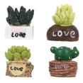 thumbnail image 1 of 4pcs adornos en miniatura adornos suculentos decoración del musgo (estilo aleatorio), 1 of 5