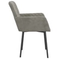 thumbnail image 3 of vidaXL Dining Chairs 2 pcs Light Grey Velvet, 3 of 5