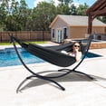 thumbnail image 5 of SUNCREAT Hammocks Standing Patio Hammock, Portable Hammock with Stand Foldable, Dark Gray, 5 of 8
