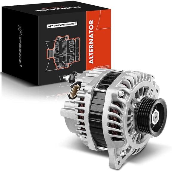 A-Premium Alternator Compatible with Infiniti G25 2011 2012 2.5L, M35 2006 2007 2008 V6 3.5L, 12V 150A CW 6-Groove Pulley, Replace# 23100-EG010