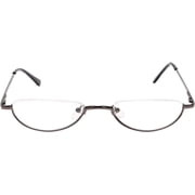 Agstum Retro Metal Half Moon Reading Glasses with Spring Hinge Half Rimless Readers