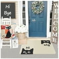 thumbnail image 2 of NYDECOR Cat Welcome Mat for Front Door Hi Bye Black Cat Door Mat Funny Cat Doormat Rubber Non Slip Entrance Rug for Indoor Outdoor, 17"x28", 2 of 7
